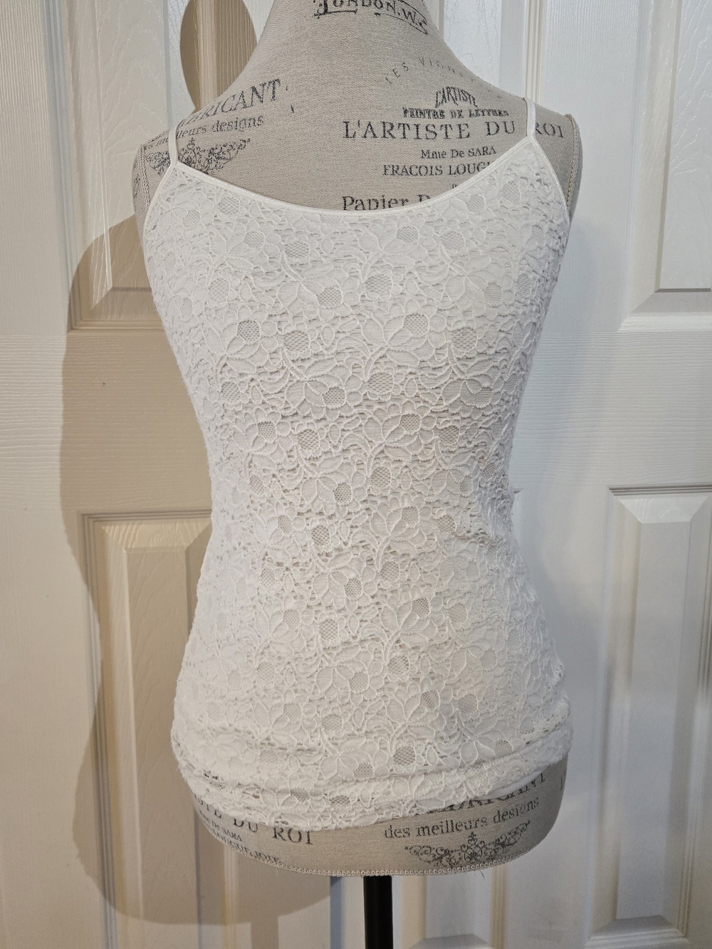 Candie's White Lace Spaghetti Strap Camisole
